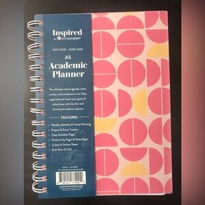 Inspired By Erin Condren A5 Academic Planner Through June 2026